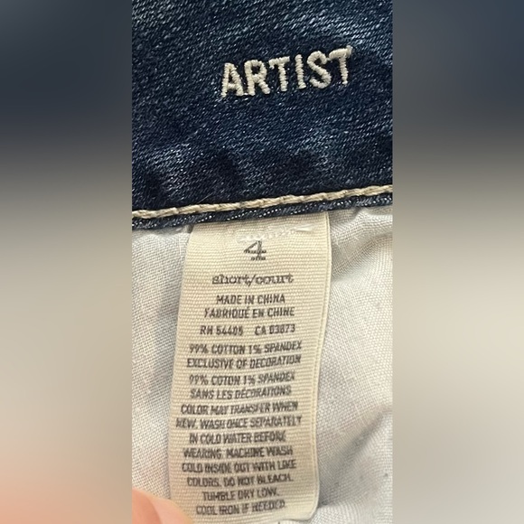 American Eagle Jeans Size 4S 4 Short Artist Distressed - Picture 3 of 3